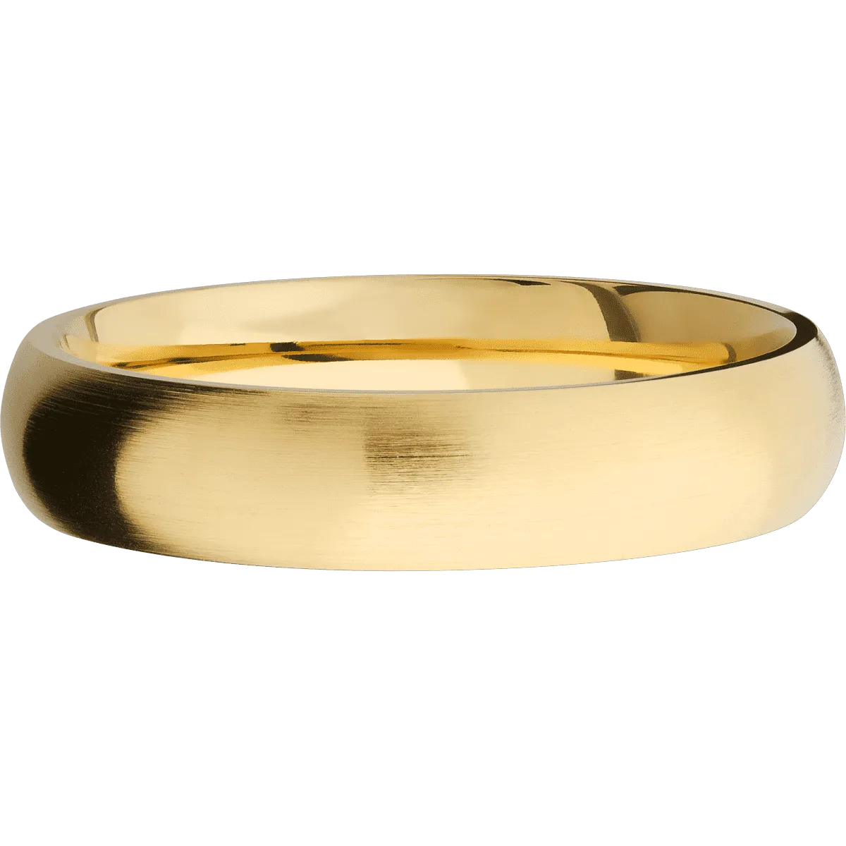 14K Yellow Gold with Satin Finish