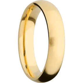 14K Yellow Gold with Satin Finish