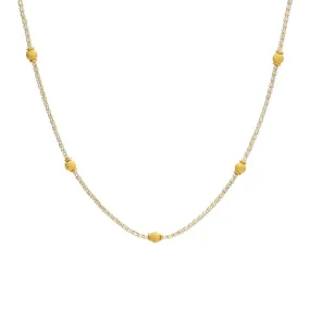 22K Gold Chain in multicolor, 22 inches