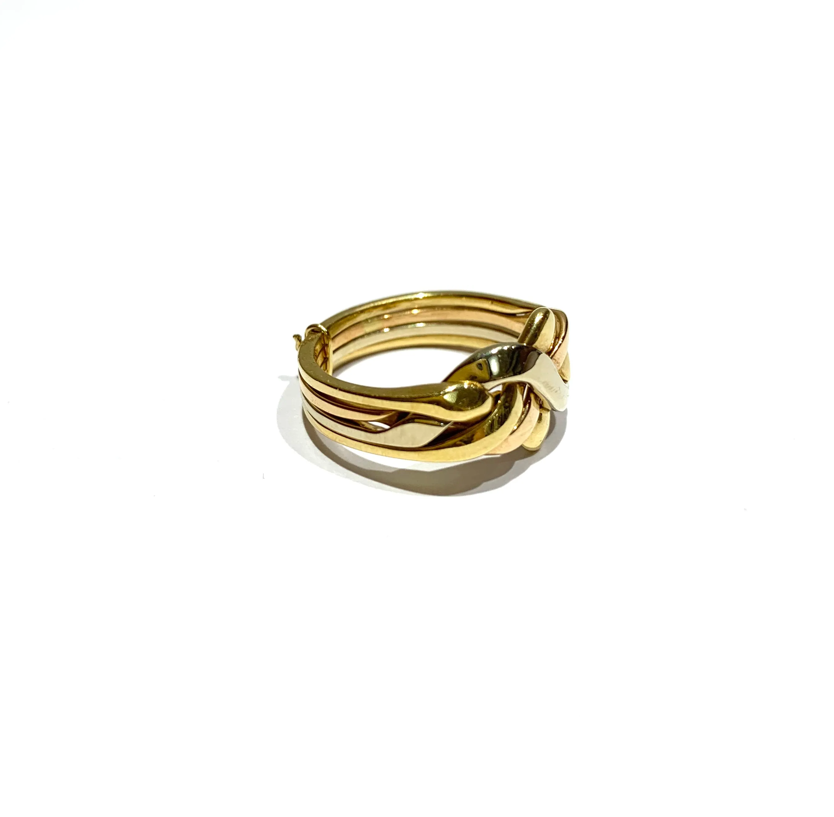 22k Gold Dubai Puzzle Ring  Size 7.5