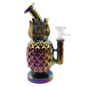 8.5" Iridescent Pineapple Bong