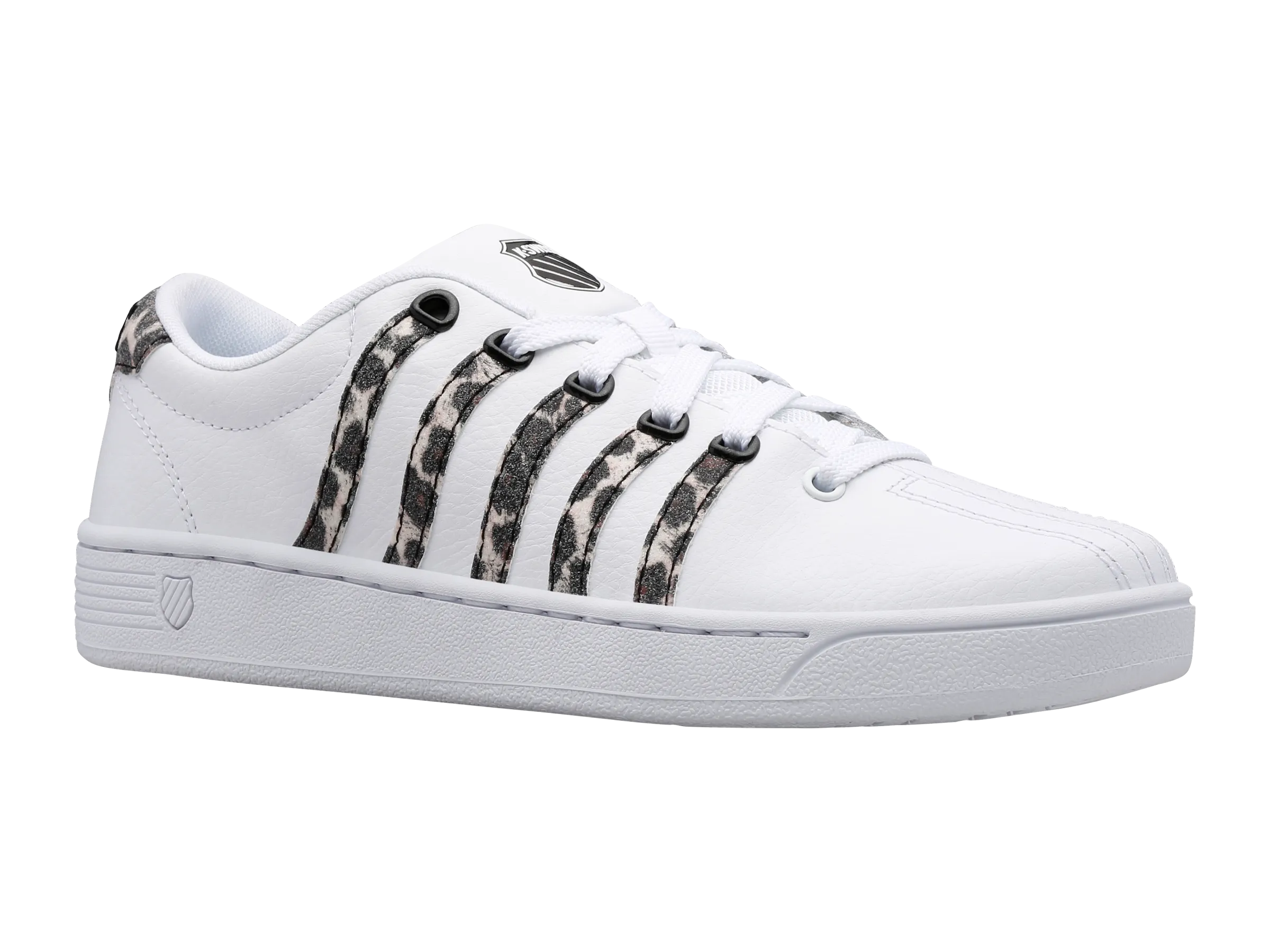 97141-137-M | COURT PRO CURVES | WHITE/METALLIC LEOPARD