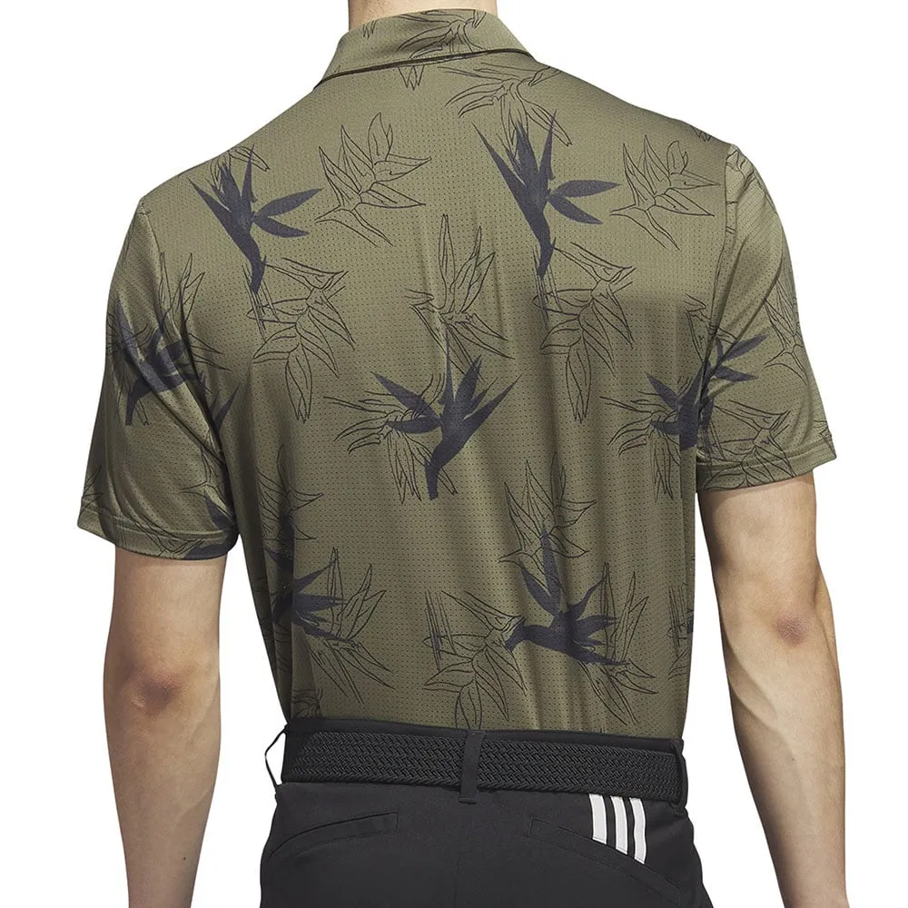 adidas Oasis Mesh Polo Shirt - Olive Strata