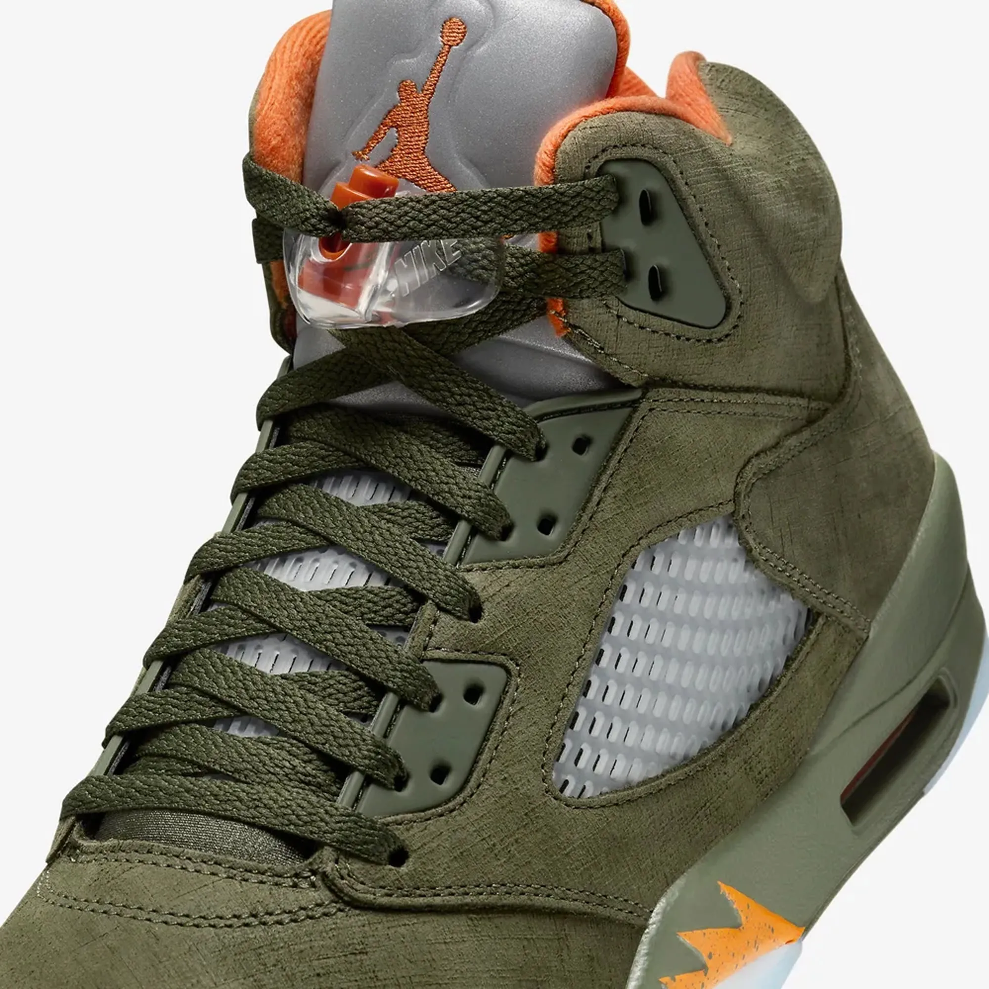 AIR JORDAN 5 RETRO 'ARMY OLIVE/SOLAR ORANGE'