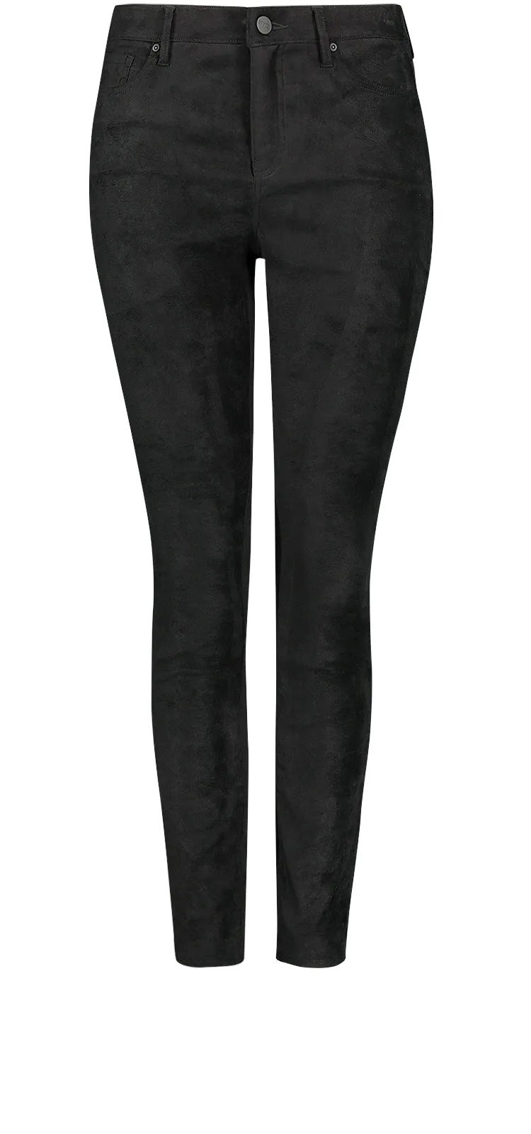 Ami Skinny Zwart Faux Suède | Black