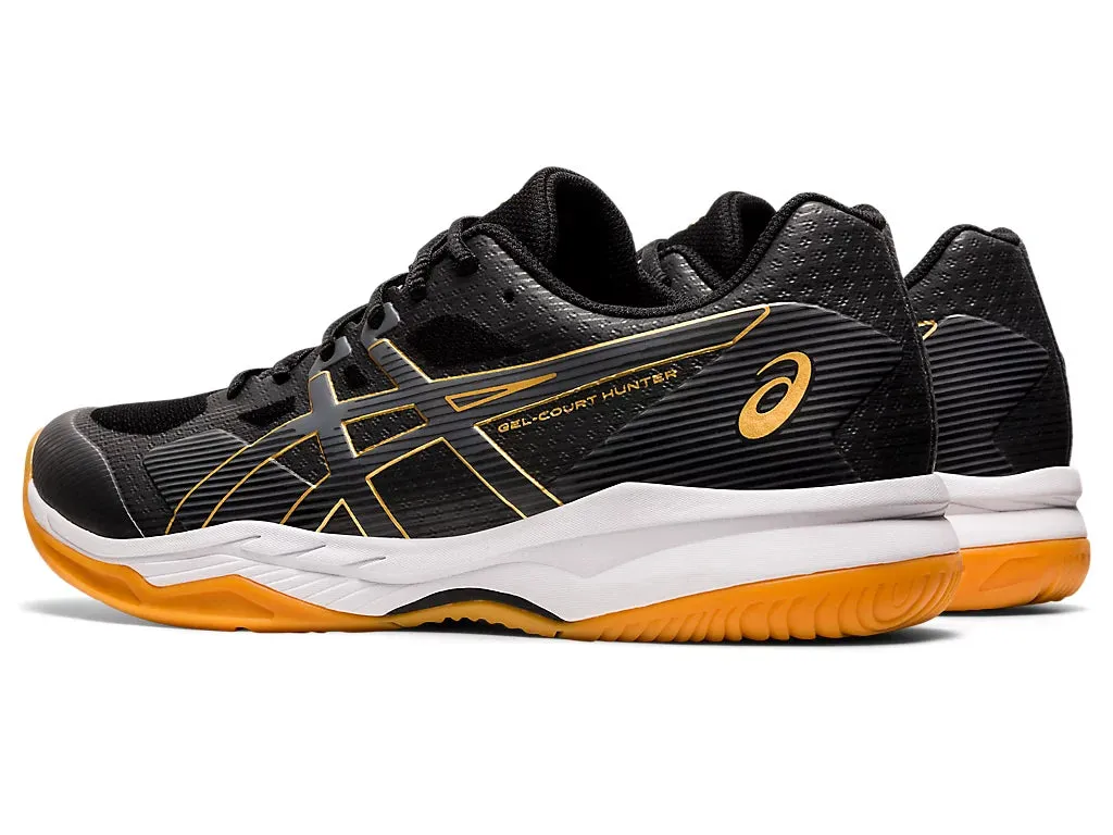 Asics Gel Court Hunter 2 Badminton Shoes - Black/Carrier Grey