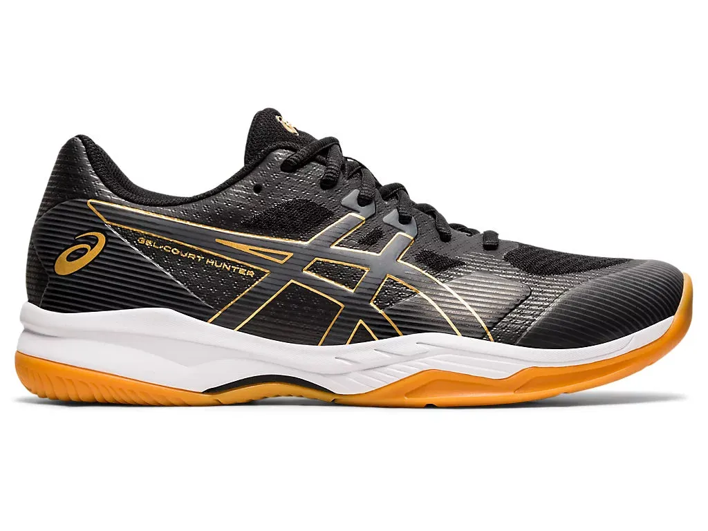 Asics Gel Court Hunter 2 Badminton Shoes - Black/Carrier Grey