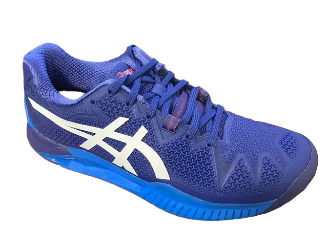 Asics men's tennis shoe Gel Resolution 8 1041A079 405 blue white 