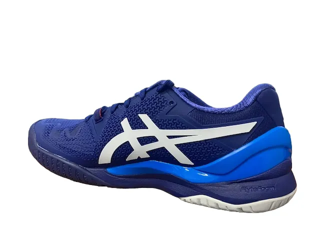 Asics men's tennis shoe Gel Resolution 8 1041A079 405 blue white 