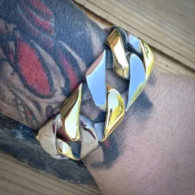 Bagger Bracelet - Gold & Silver - 1 Wide - The Custom - B19