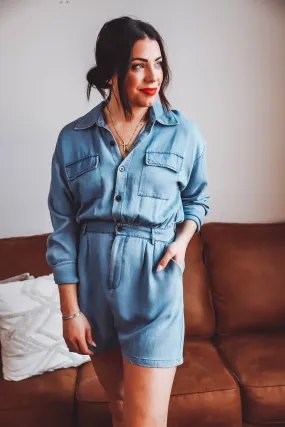 Bailey Romper-Denim