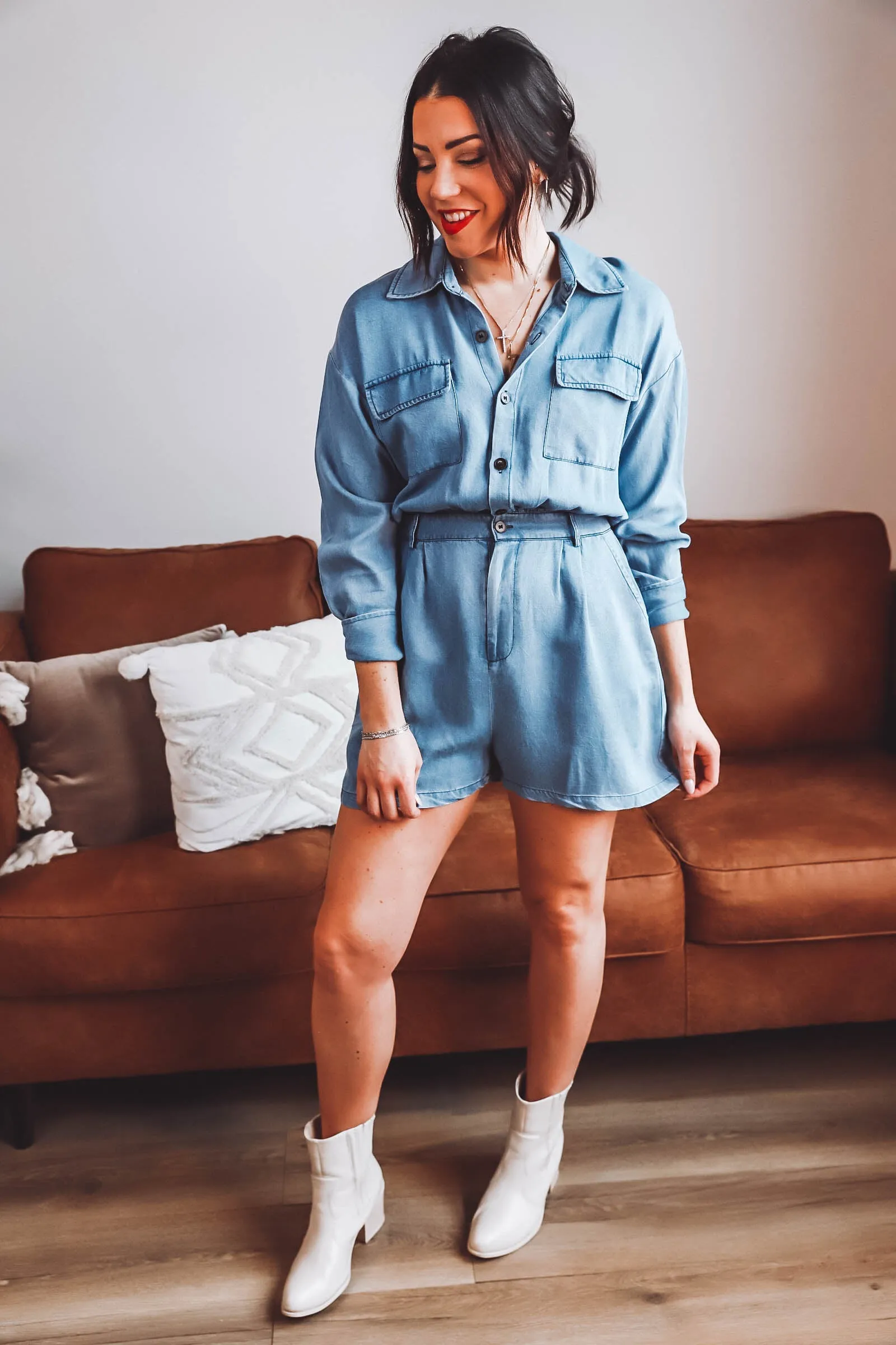 Bailey Romper-Denim