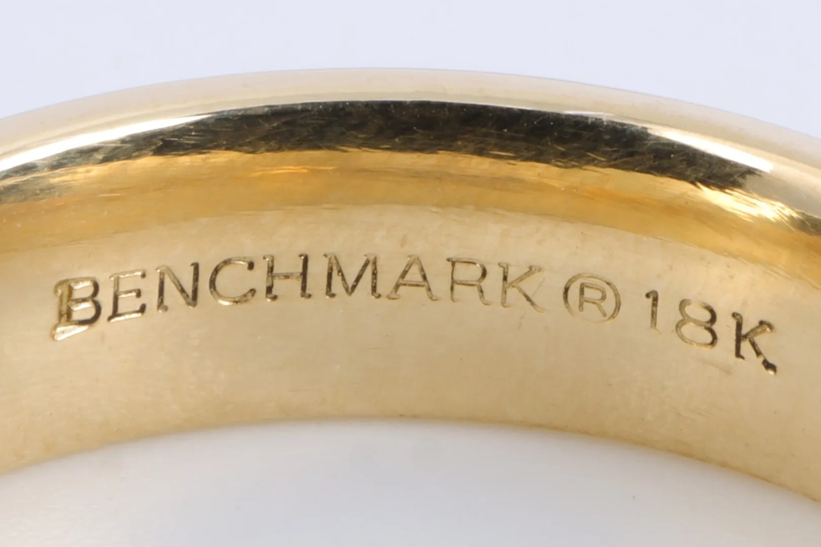 Benchmark 18k Yellow Gold "The Lieutenant" Wedding Band Size 10 (10.42g.)