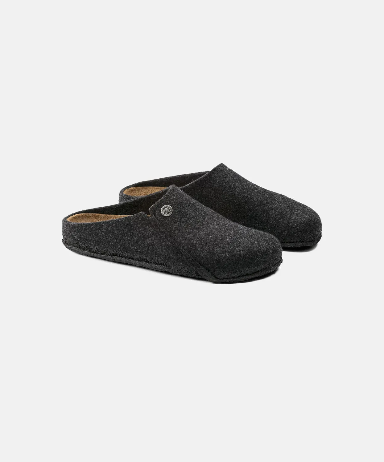 Birkenstock Zermatt Wool Felt Anthracite Clogs