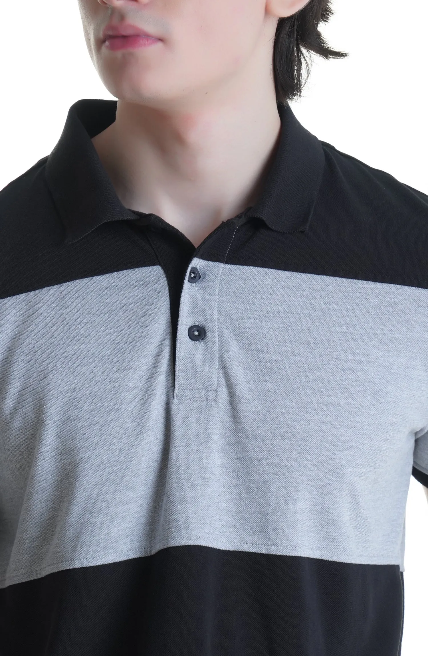 Black Lacoste Cross Polo Shirt