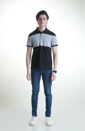 Black Lacoste Cross Polo Shirt