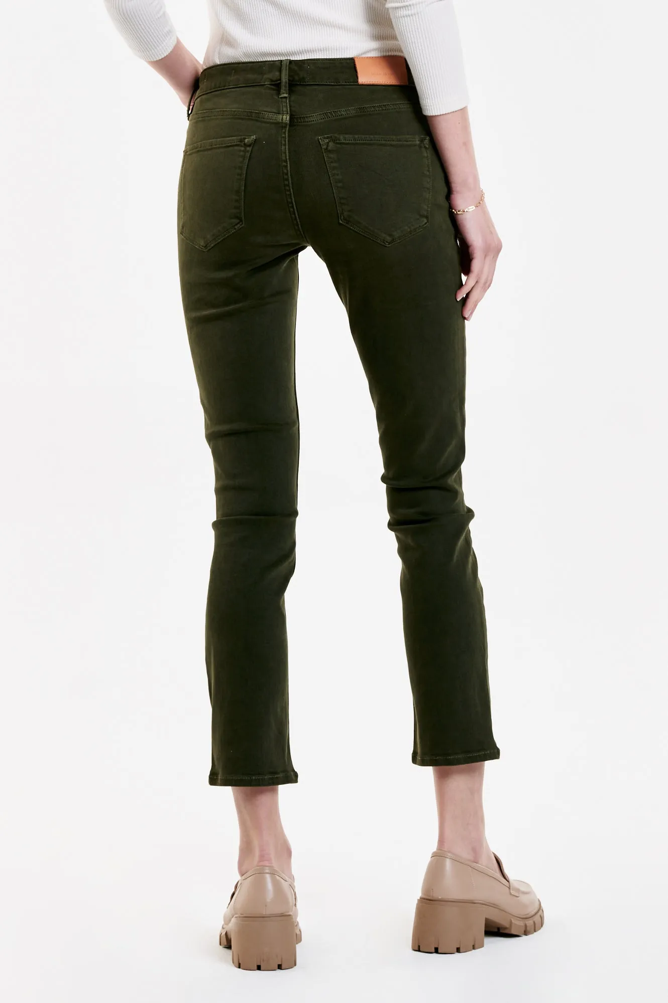 Blaire High Rise Ankle Slim Straight Jeans