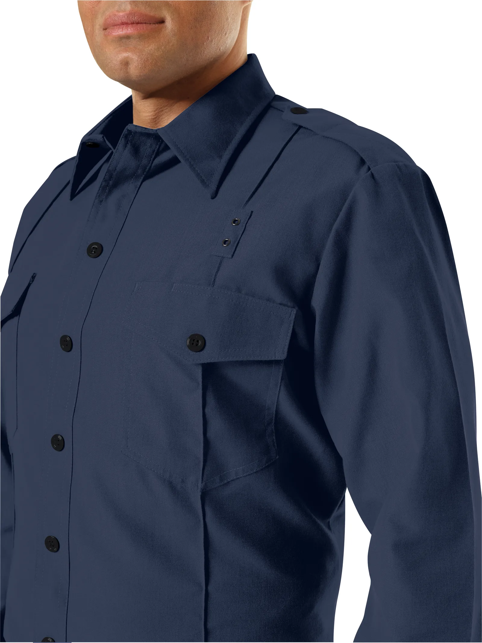 BURLINGTON WORKRITE MEN'S CLASSIC LONG SLEEVE FIRE CHIEF SHIRT