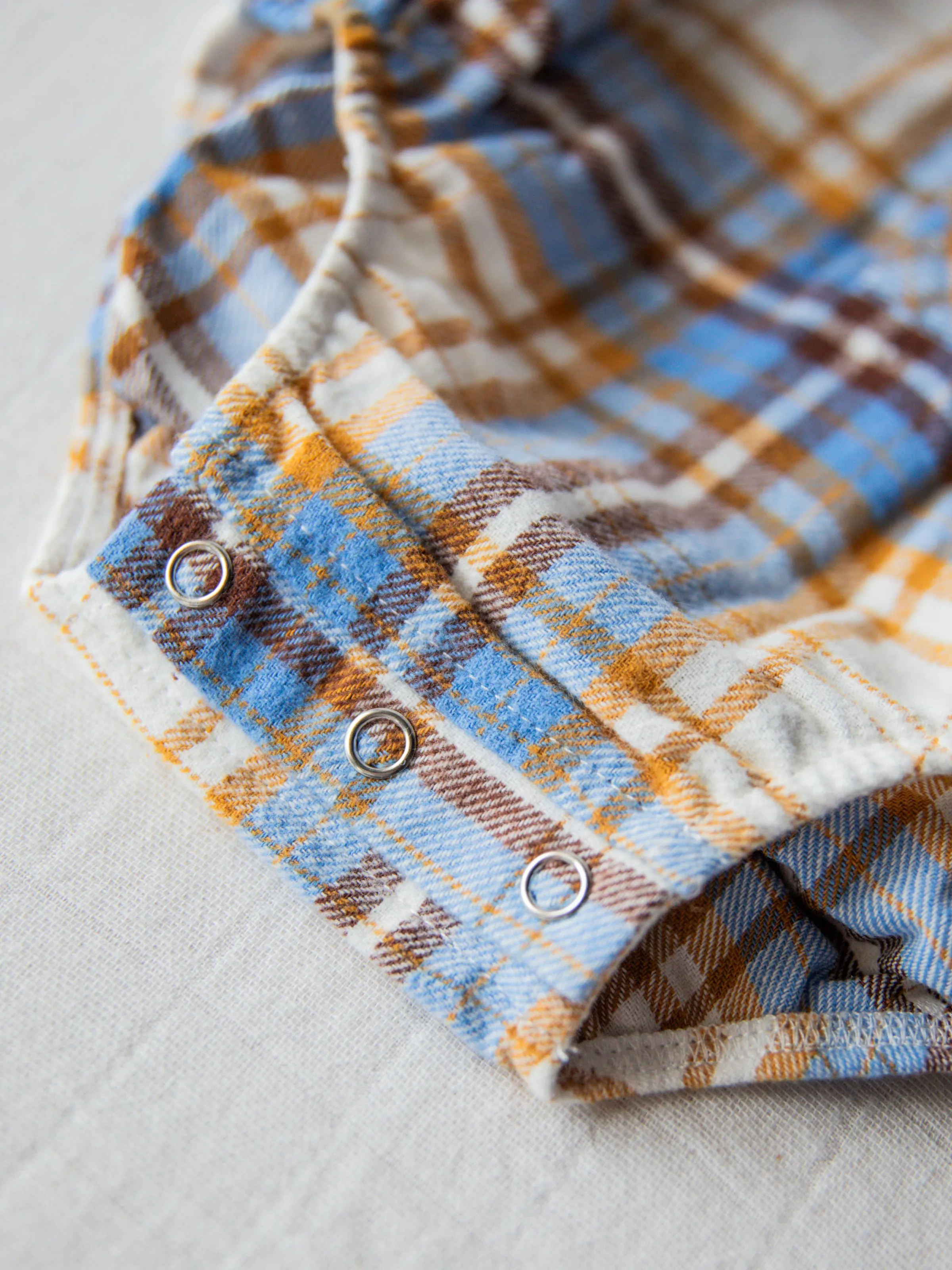 Button Up Shirt - Blue Stone Plaid