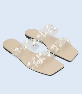 BW9643-IVORY-Women Slipper