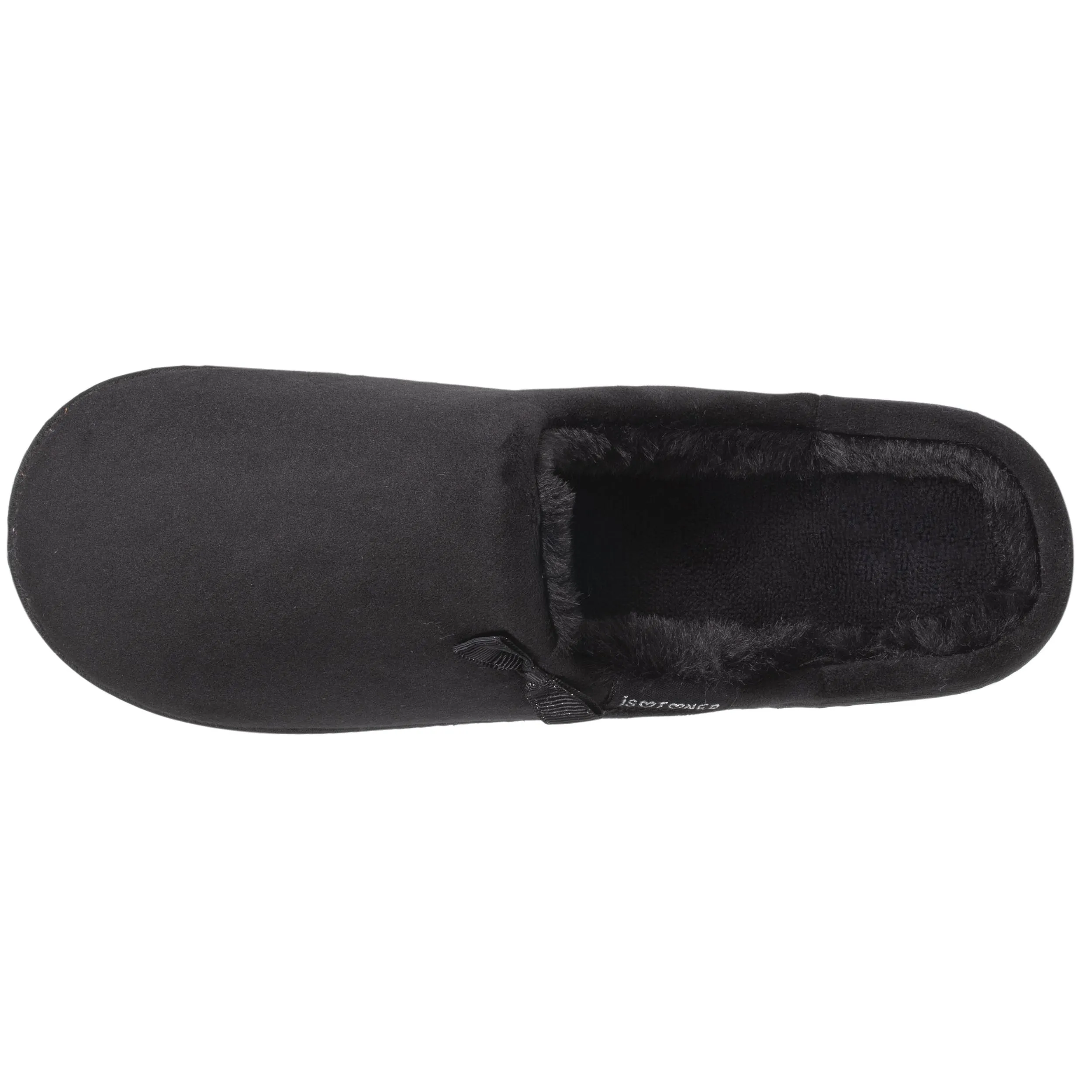 Chaussons mules Femme imitation fourrure Noir