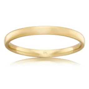 Classic Comfort 2mm - 9ct Yellow Gold