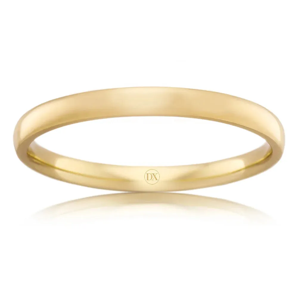 Classic Comfort 2mm - 9ct Yellow Gold