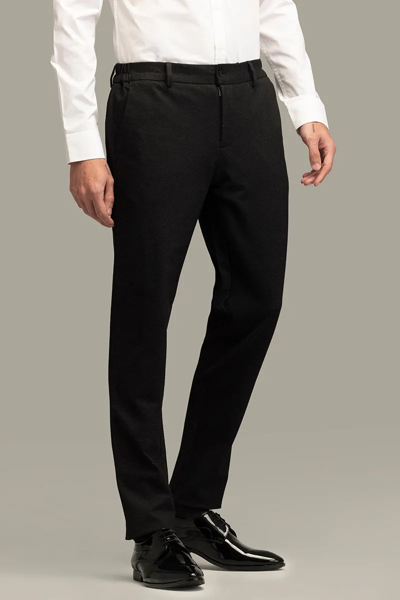 Classic Cut Black Suit Trouser