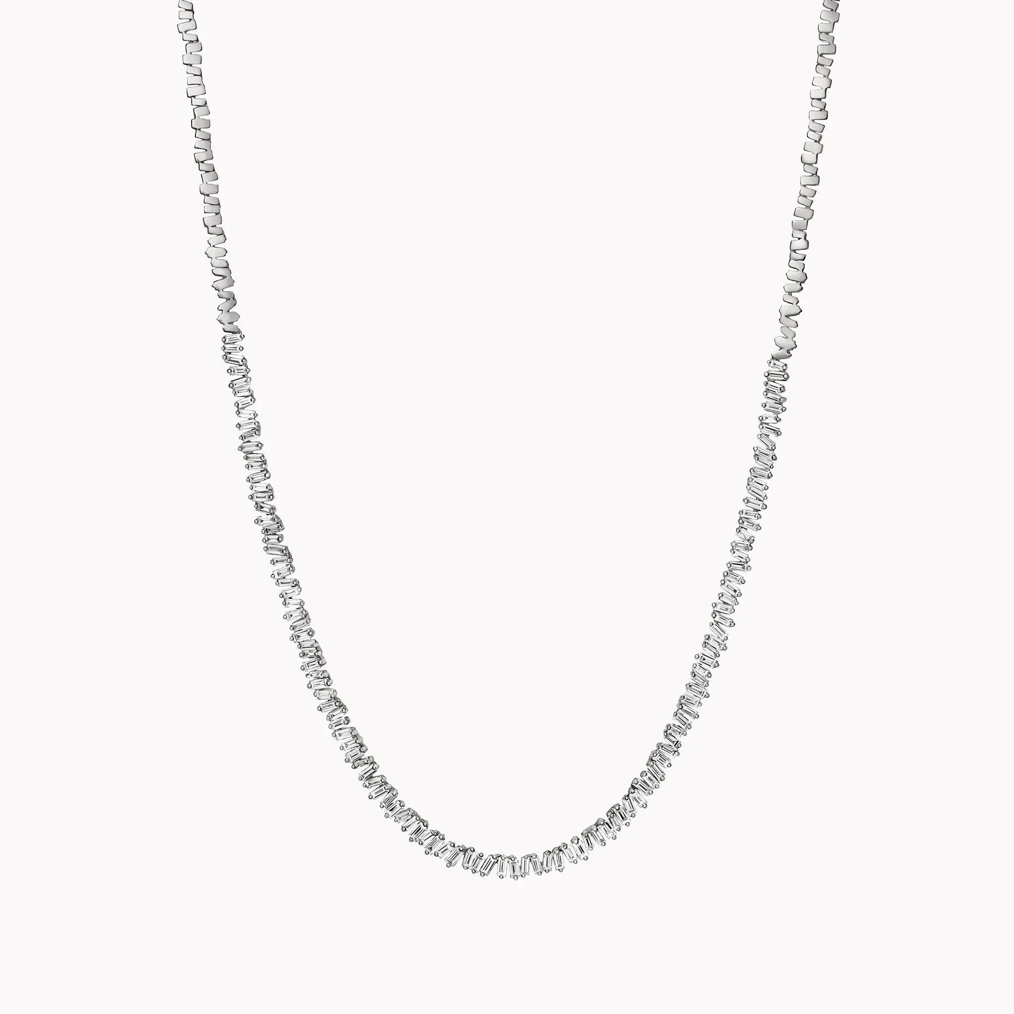 Classic Fireworks Diamond Tennis Necklace