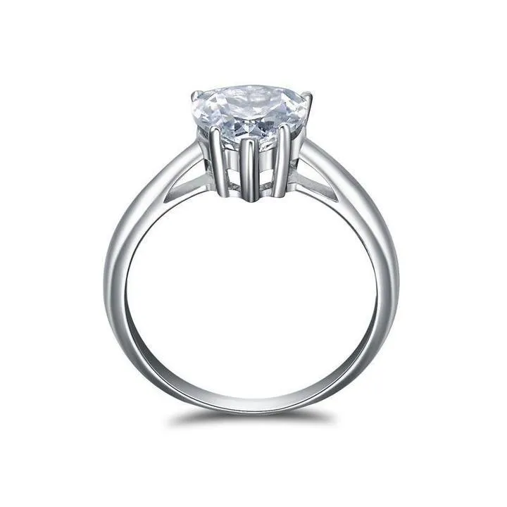 Classic Heart Cut Solitaire Ring