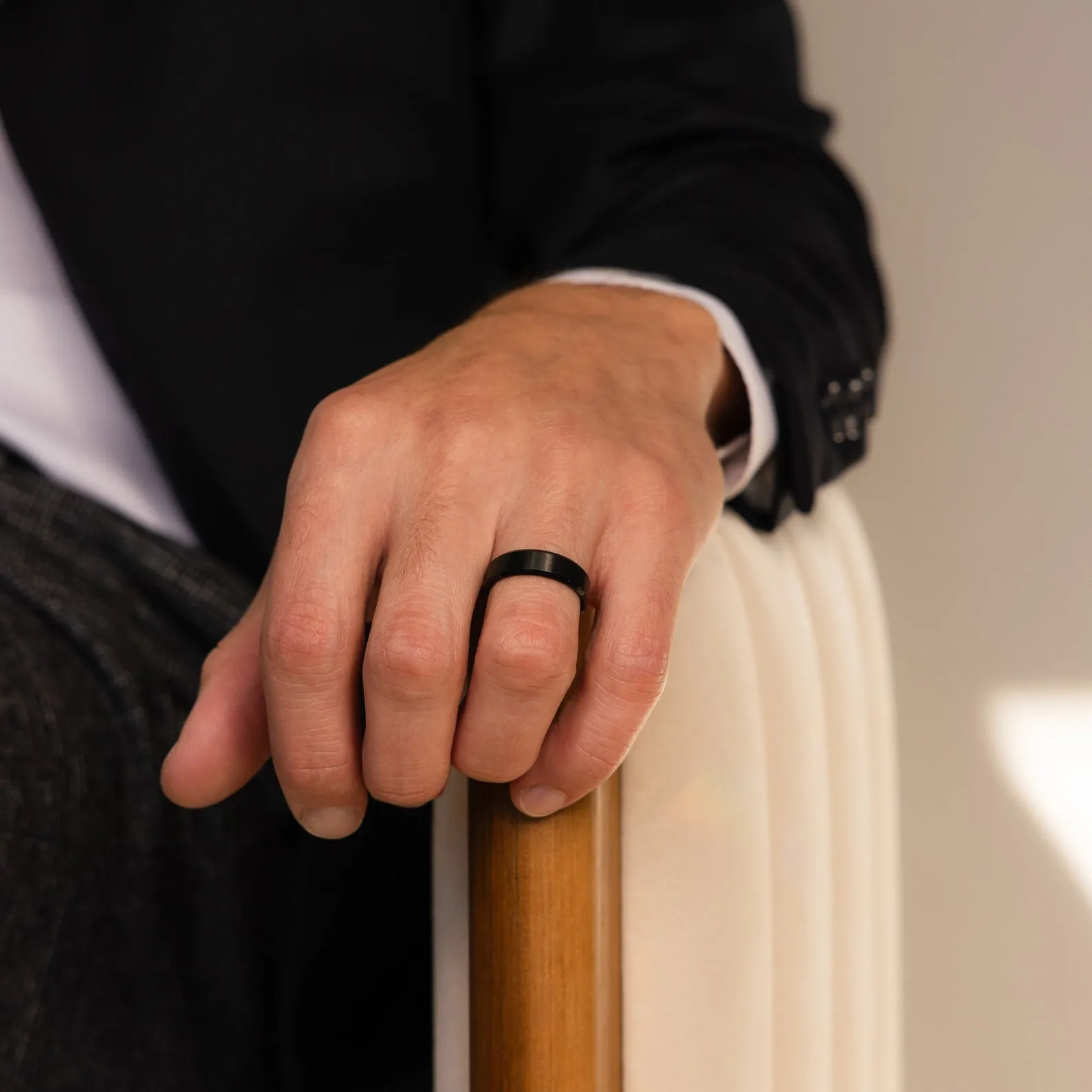 Classic Men's Black Ring