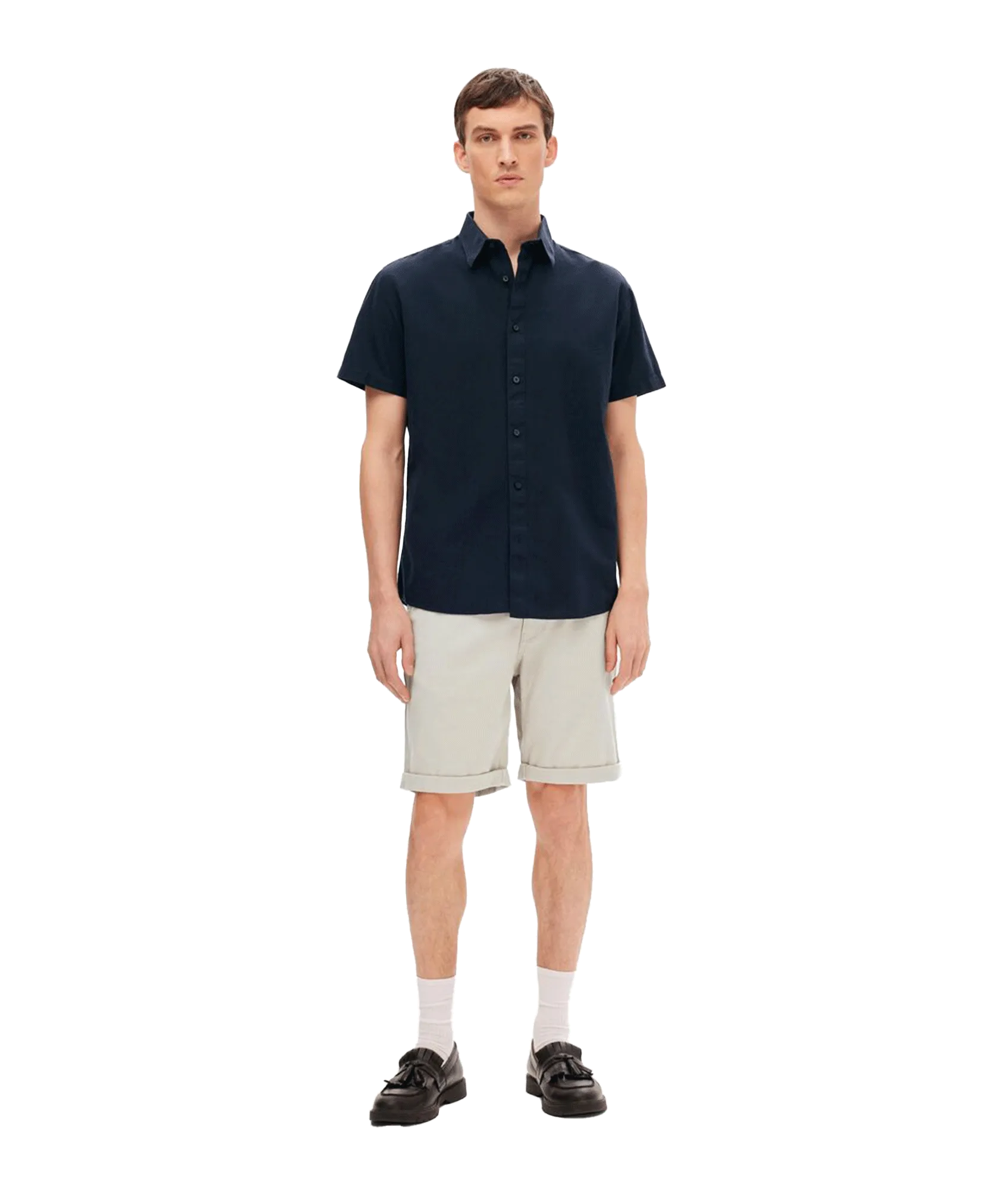 Classic Short Sleeved Shirt - Navy