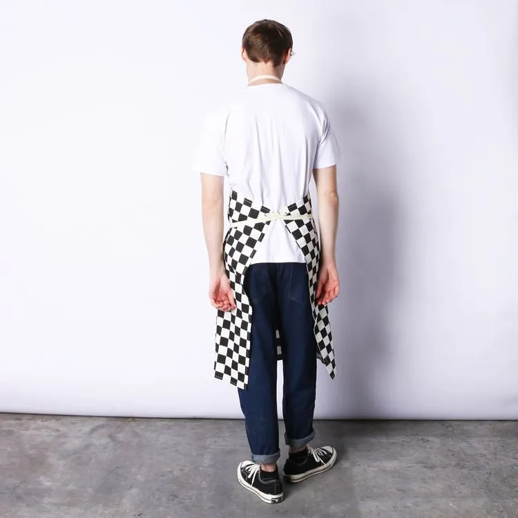 Cookman Long Apron - Checker : Black