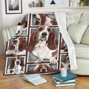 Couverture Basset Hound, Cadeau Pour Fan de Chiens, Race De Chiens Originaire Du Royaume-Uni - CT19122245