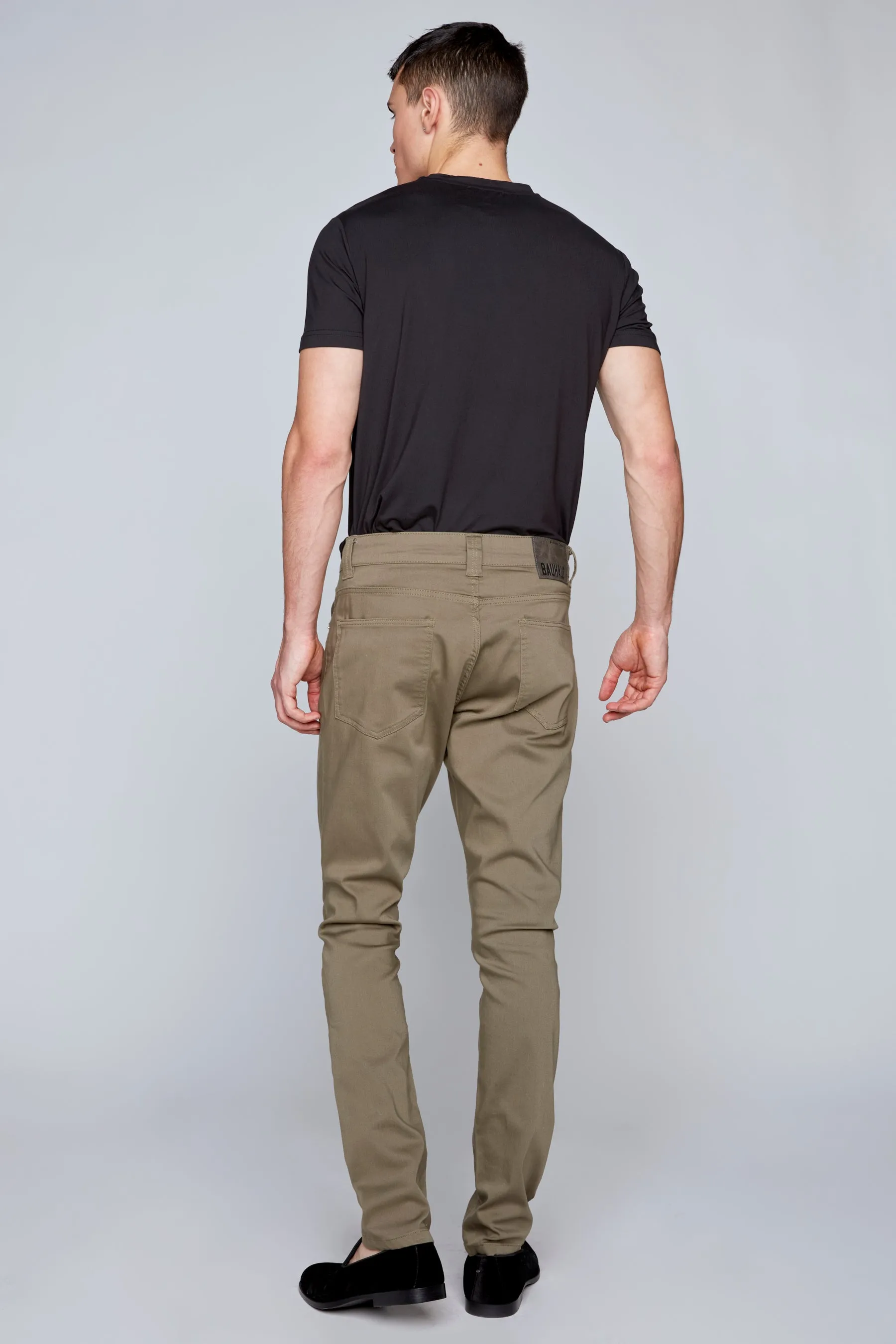 Deluxe 5 Pocket Slim Fit Pants - Olive