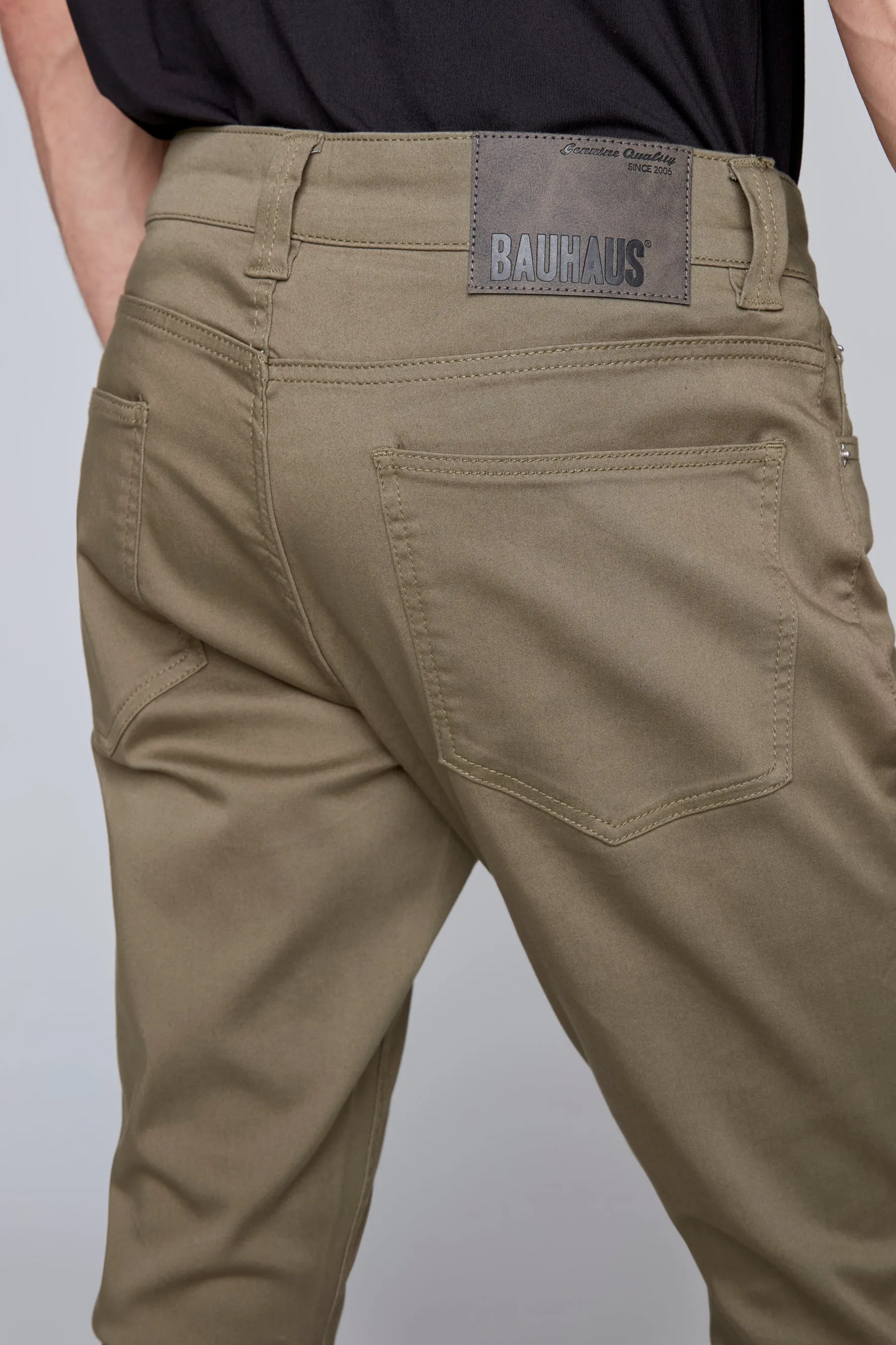 Deluxe 5 Pocket Slim Fit Pants - Olive