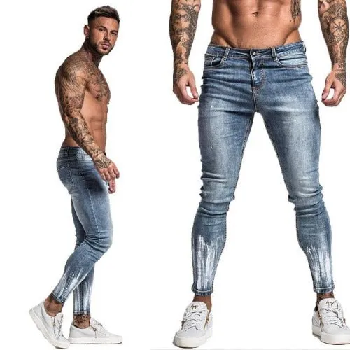 Denim Pants Mens Ripped Jeans