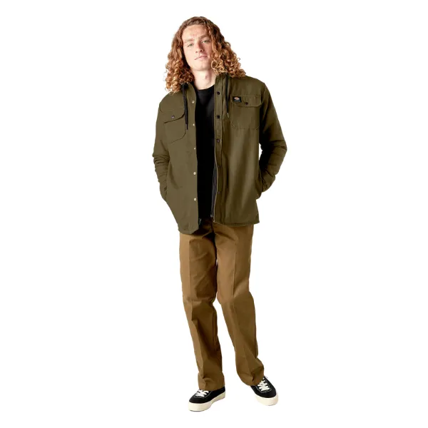 Dickies Skateboarding Duck Shirt Jacket - Dark Olive