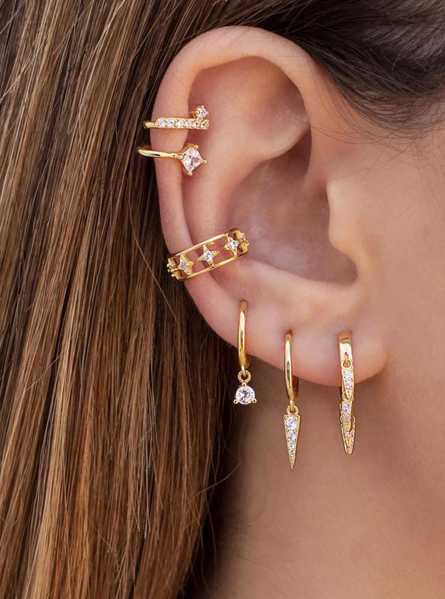 Double Row Ear Cuffs