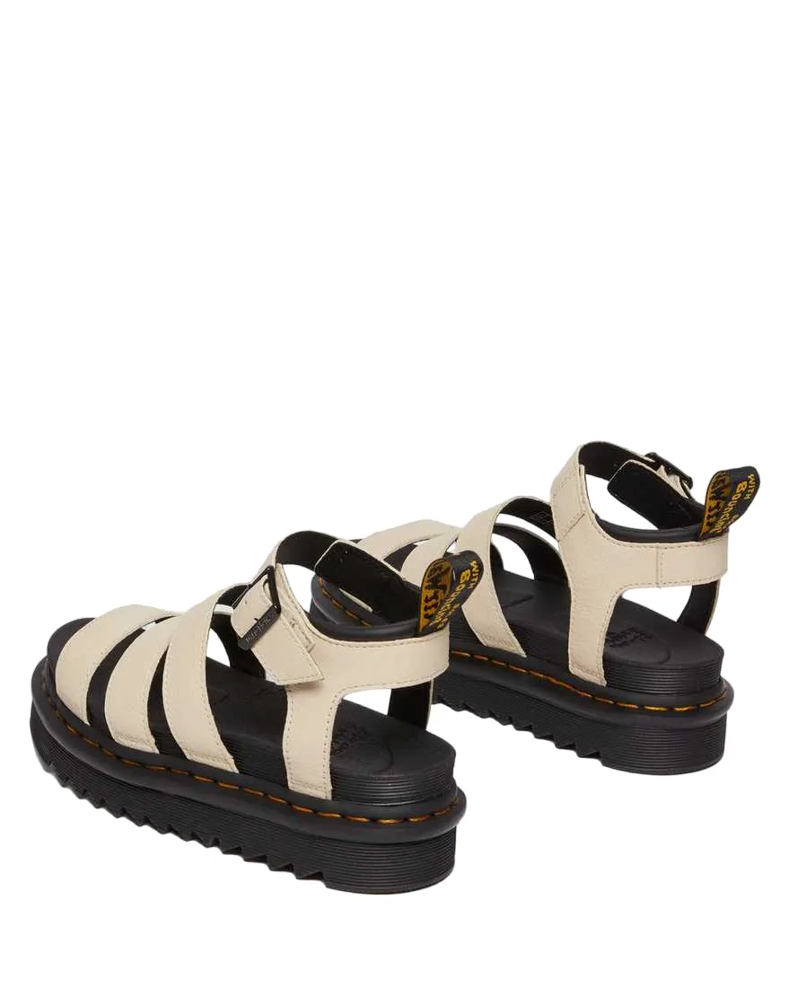 Dr. Martens Women's Pisa leather sandal with Blaire straps 30706292 parchment beige 