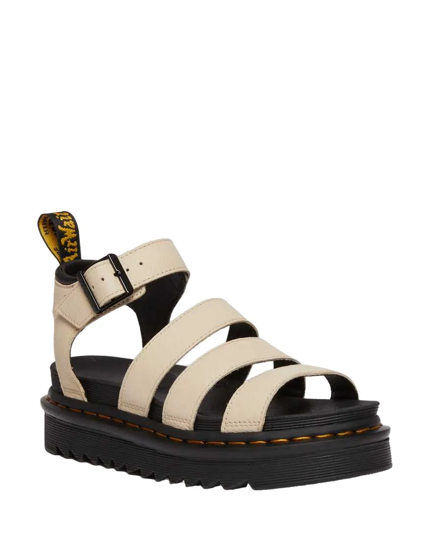 Dr. Martens Women's Pisa leather sandal with Blaire straps 30706292 parchment beige 