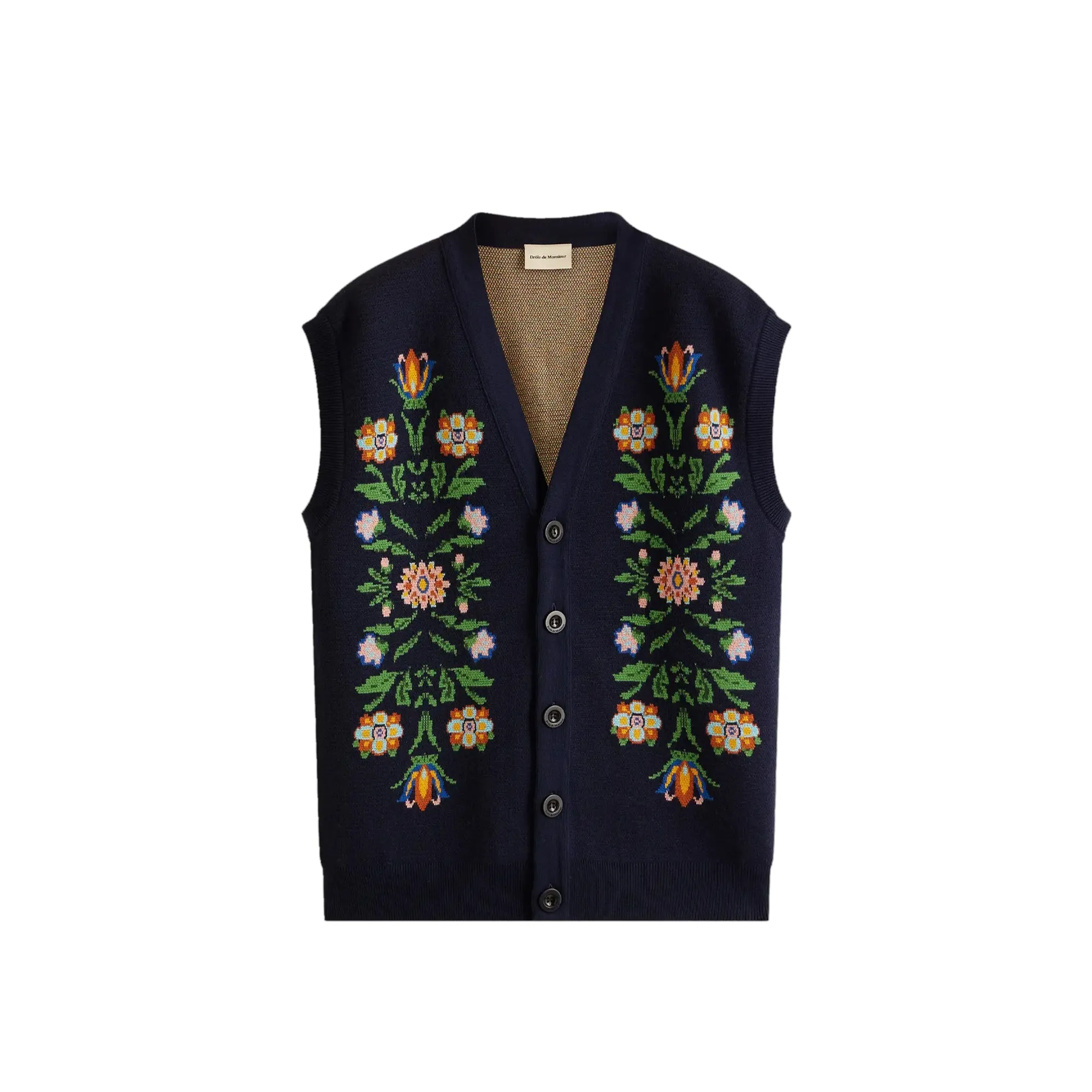 Drole De Monsieur Mens Ornements Cardigan