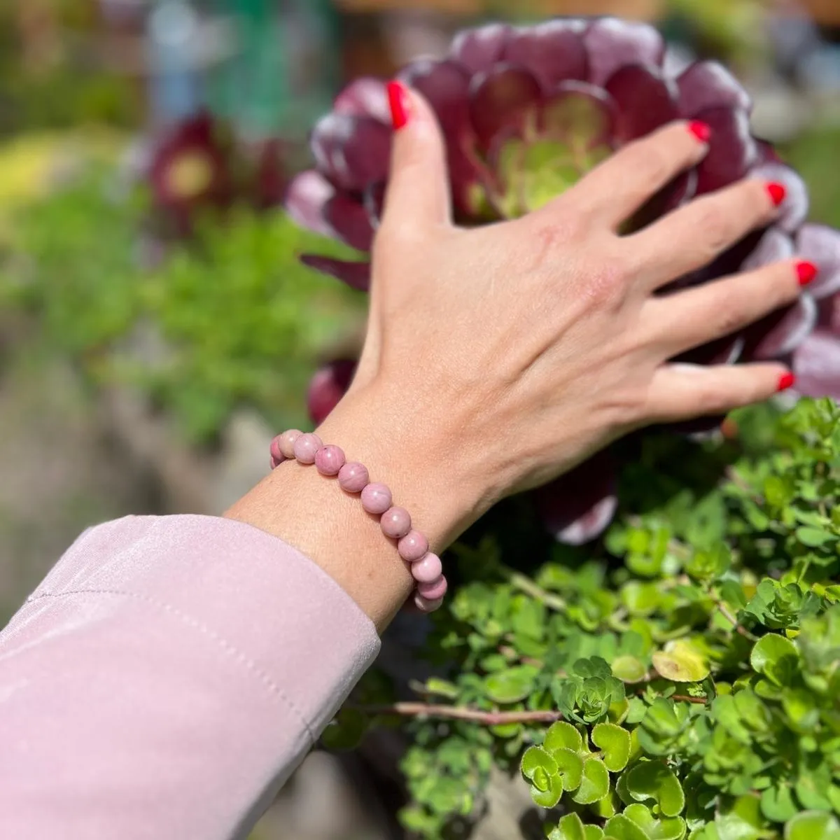 Emotional Balance Rhodonite Bracelet