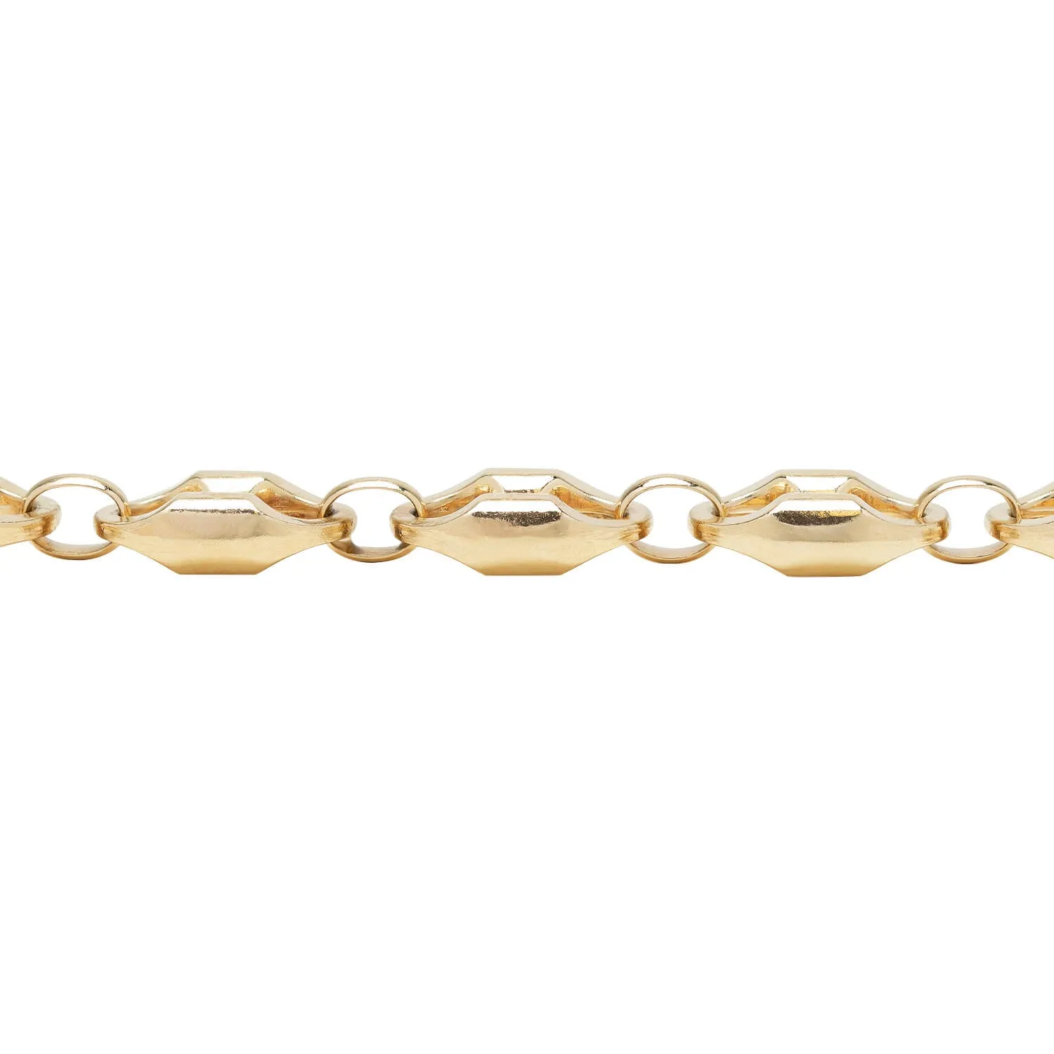 Estate 14k Yellow Gold Anchor Link Bracelet