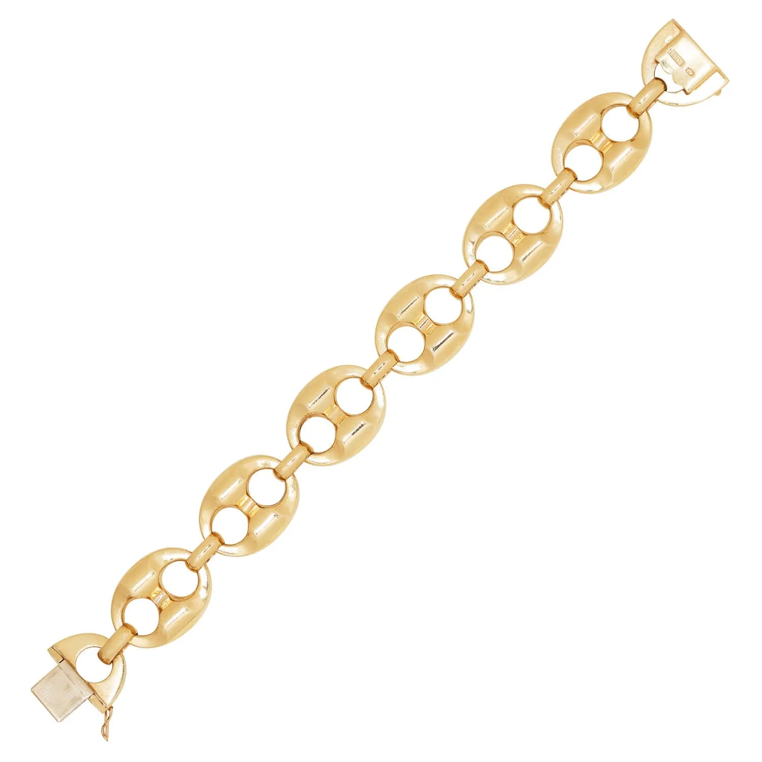 Estate 14k Yellow Gold Anchor Link Bracelet