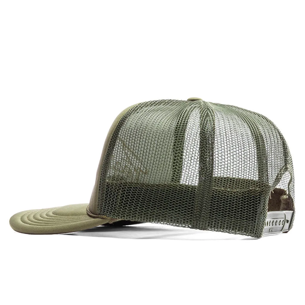 Feature x Wynn Shine Trucker - Olive Green