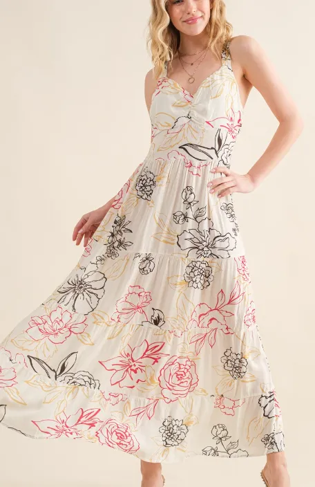 FLORAL LONG DRESS