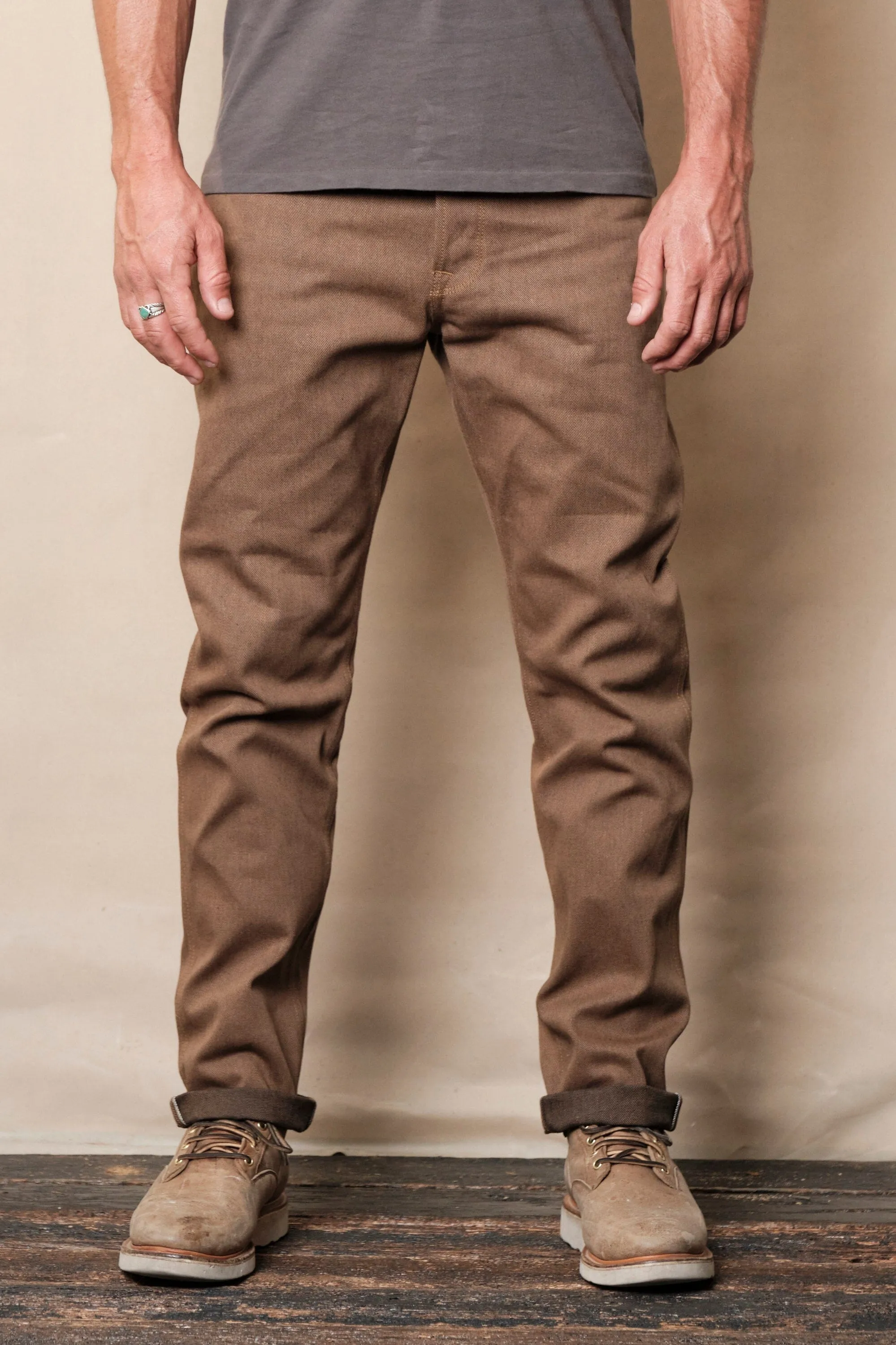 Freenote Cloth - Rios 15oz Brown Denim