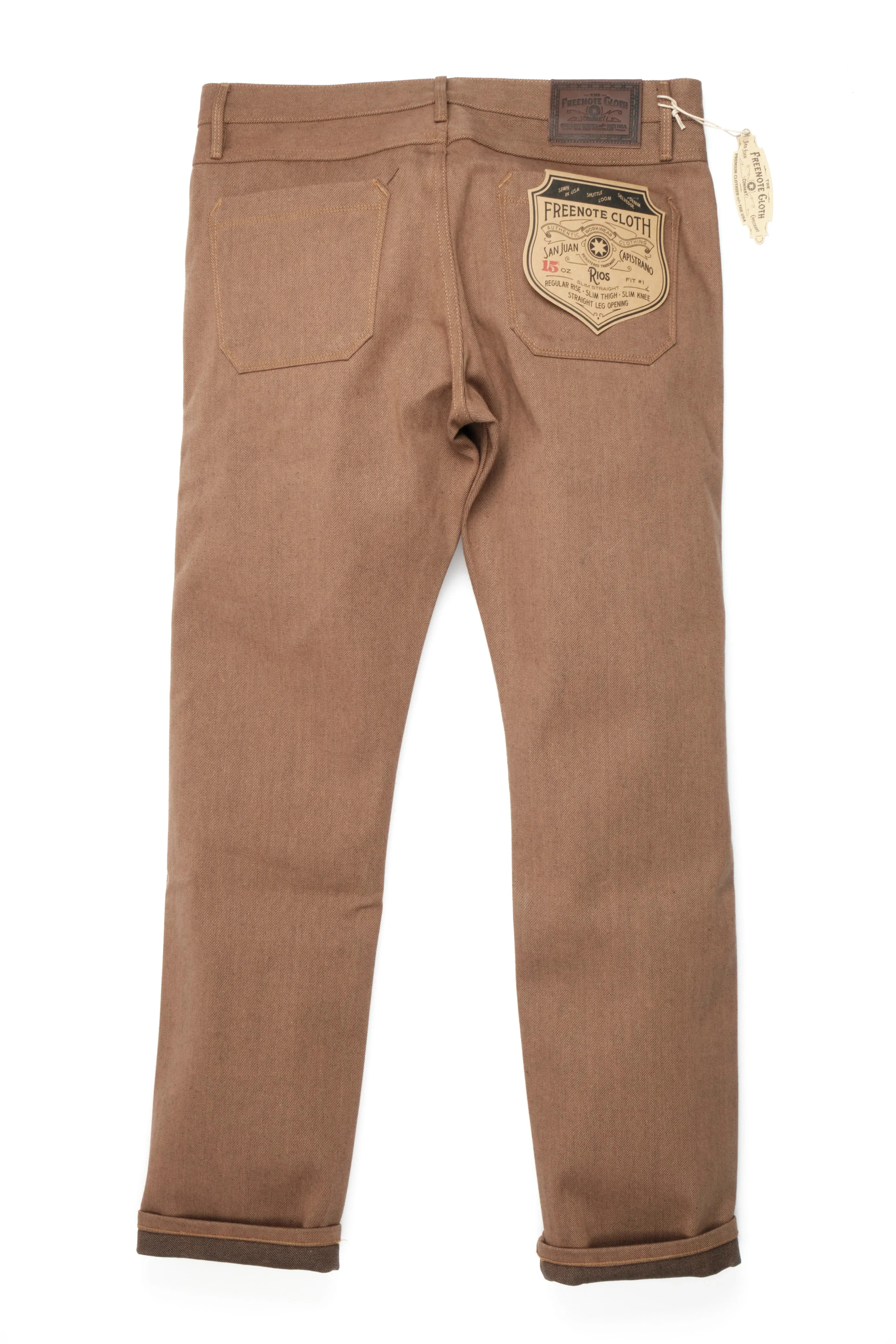 Freenote Cloth - Rios 15oz Brown Denim