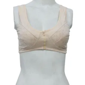 Front Opening Zipper Bra For Women